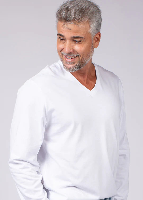 CAMISETA MANGAS LONGAS BRANCA